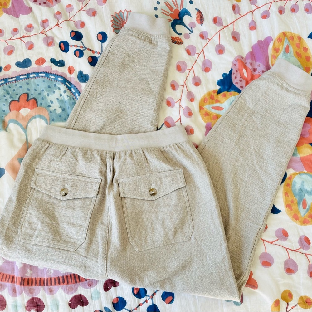 Madewell Waffleback Loungewear Cream Joggers - Picture 5 of 8